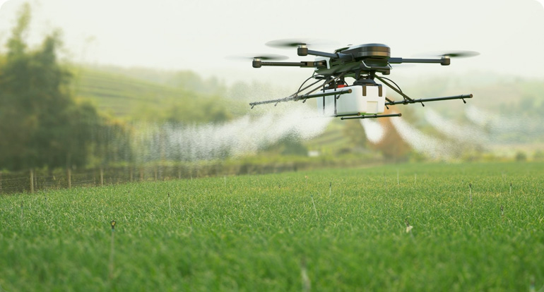 Agricultural Drones For Fertiliser Broadcasting